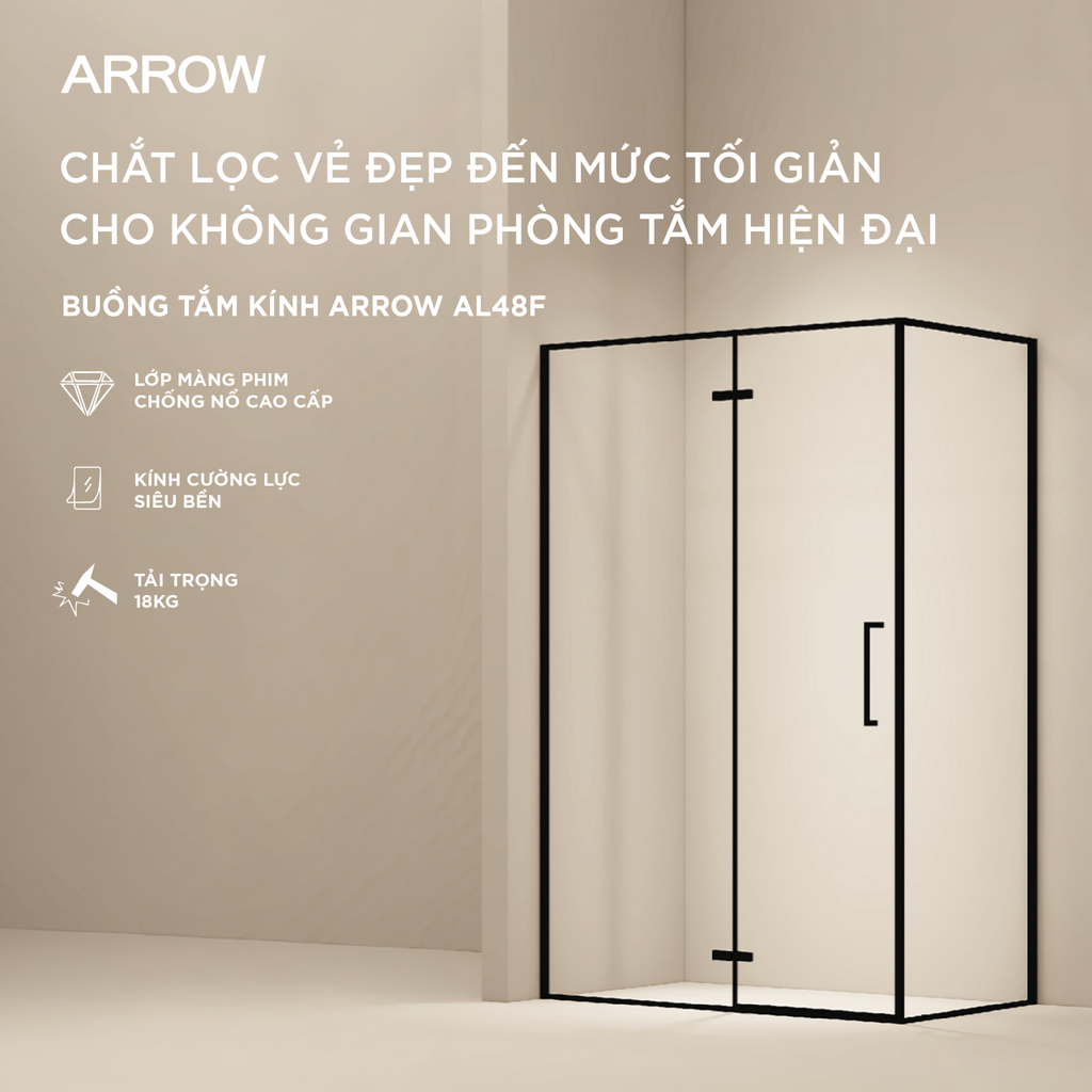 Buồng tắm kính Arrow AL48F1