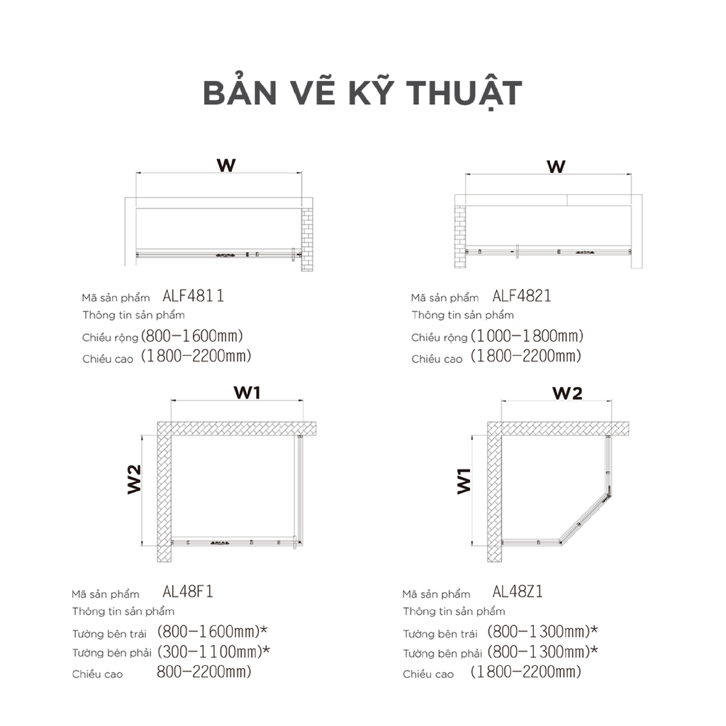 Buồng tắm kính Arrow AL48F1