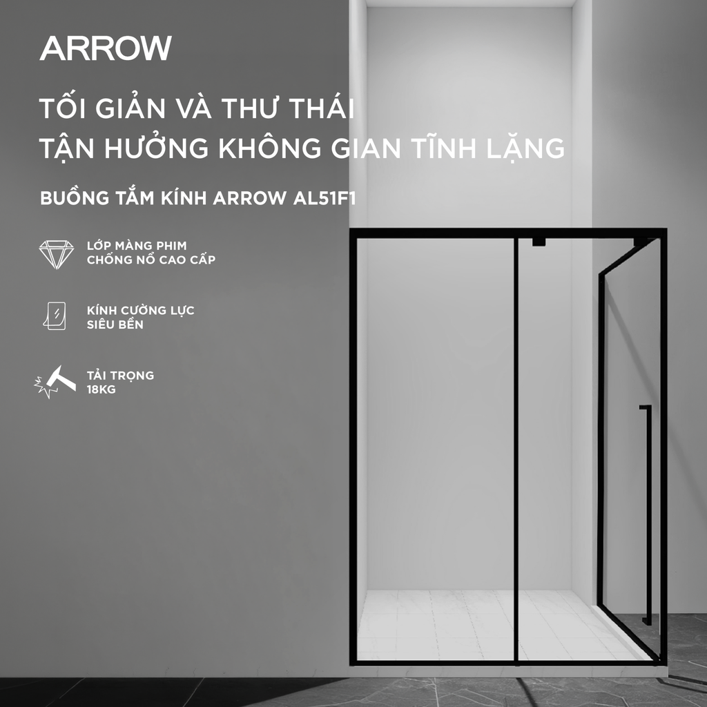 Buồng tắm kính Arrow AL51F1