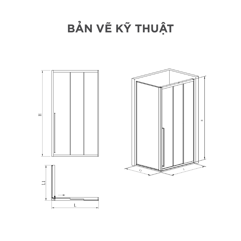 Buồng tắm kính Arrow AL70F1