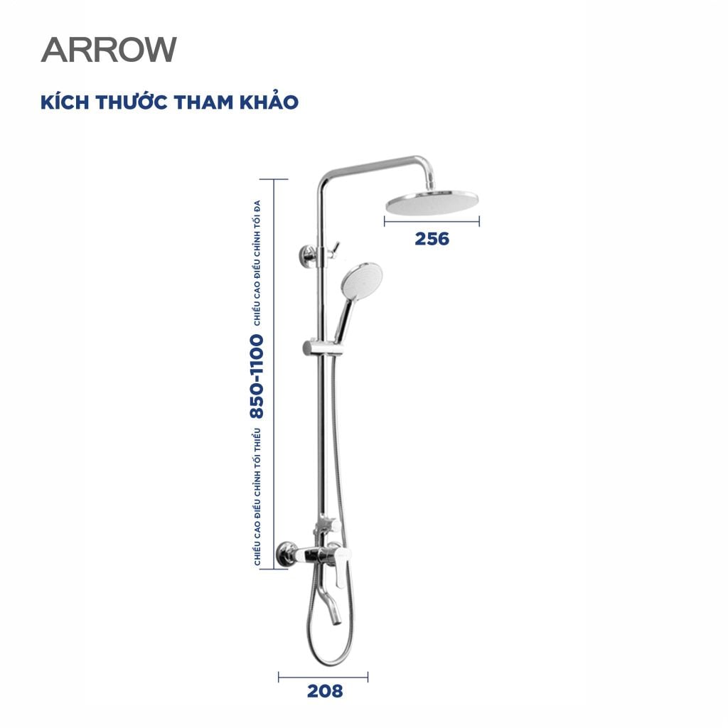 Vòi sen cây nóng lạnh Arrow AMG13S10X