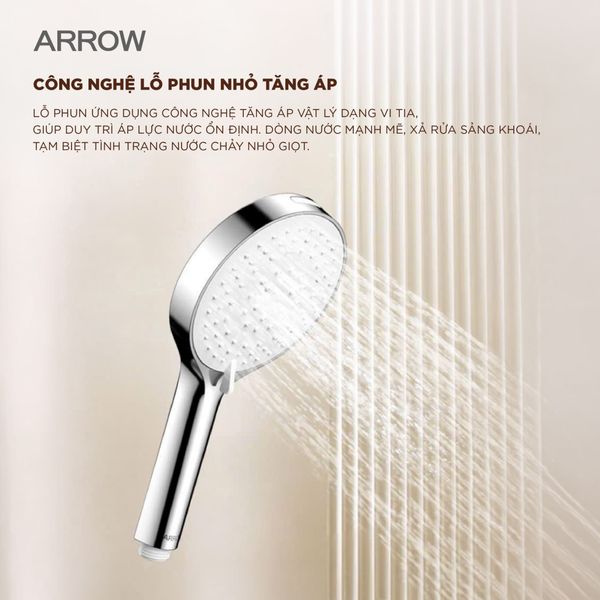 Tay Sen Tắm ARROW: Trải Nghiệm Thư Giãn, Nâng Tầm Không Gian Phòng Tắm
