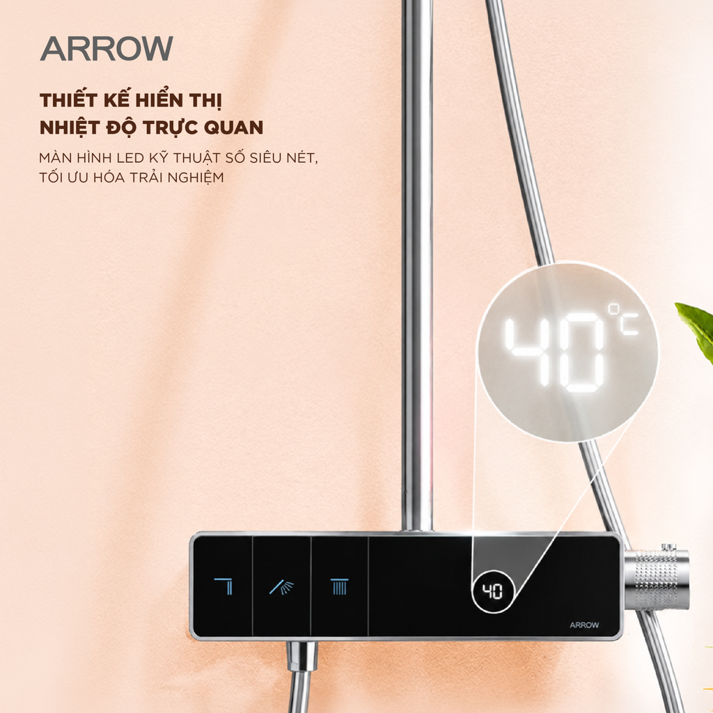 Vòi sen cây nóng lạnh Arrow AMG13SH32CP