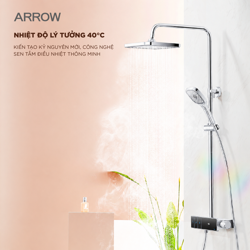 Vòi sen cây nóng lạnh Arrow AMG13SH32CP
