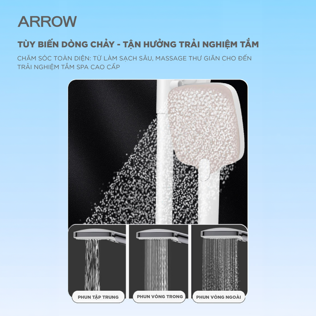 Vòi sen cây nóng lạnh Arrow AMG13SH42CP