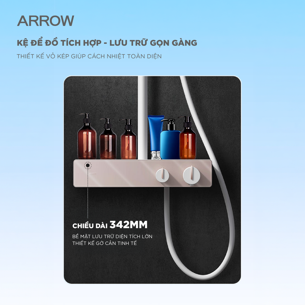 Vòi sen cây nóng lạnh Arrow AMG13SH42CP