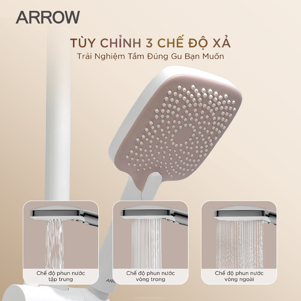 Vòi sen cây nóng lạnh Arrow AMG13SH42MW