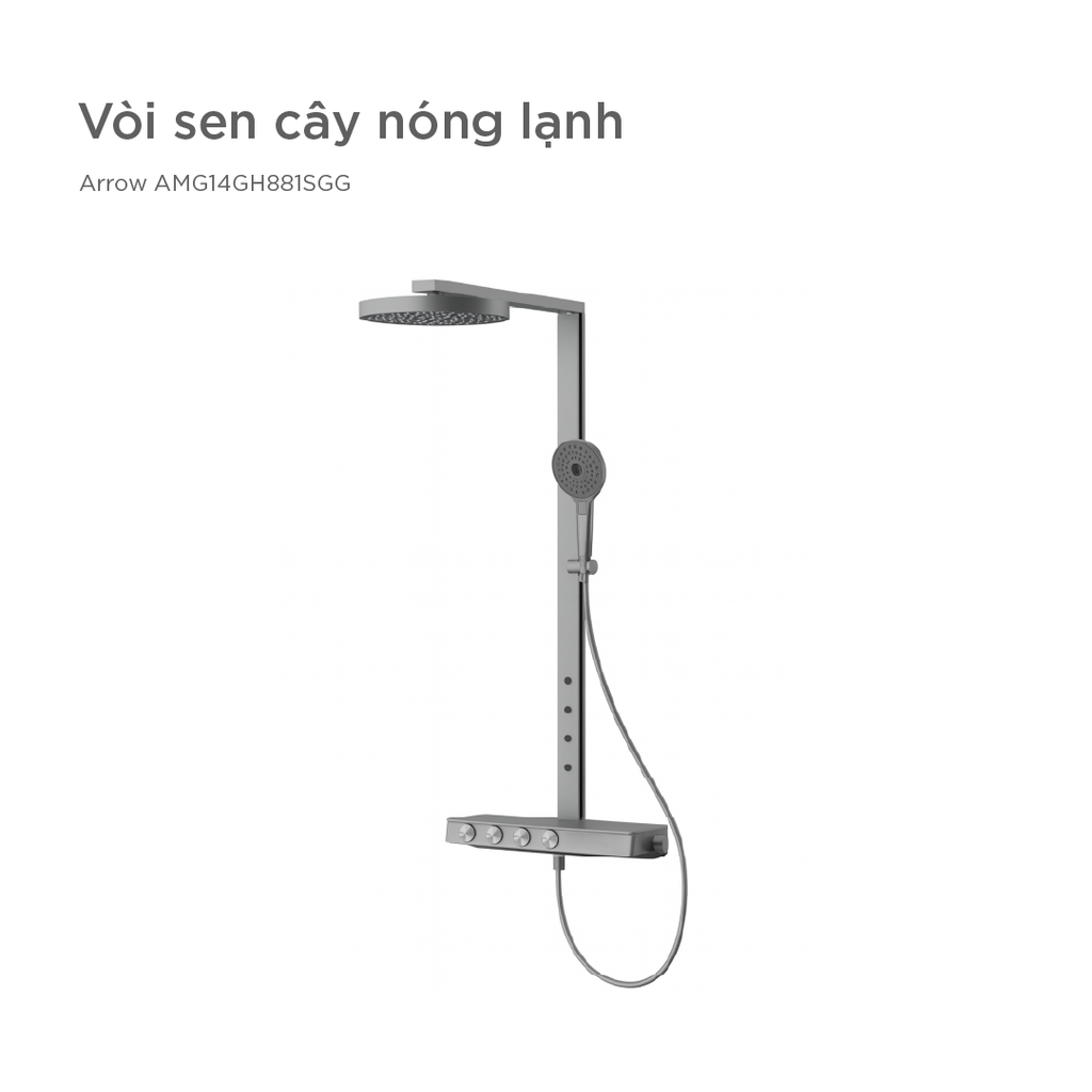 Vòi sen cây nóng lạnh Arrow AMG14GH881SGG