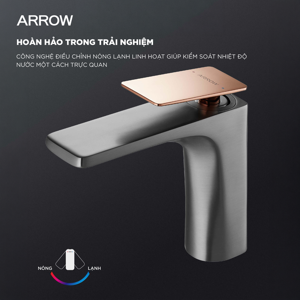 Vòi lavabo nóng lạnh Arrow AMP11856LF90
