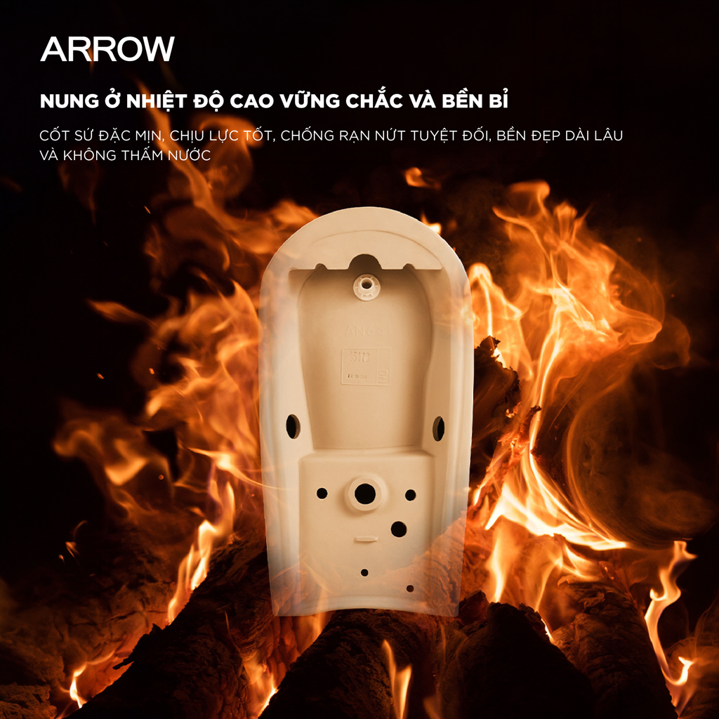 Bồn tiểu nam treo tường Arrow AN661