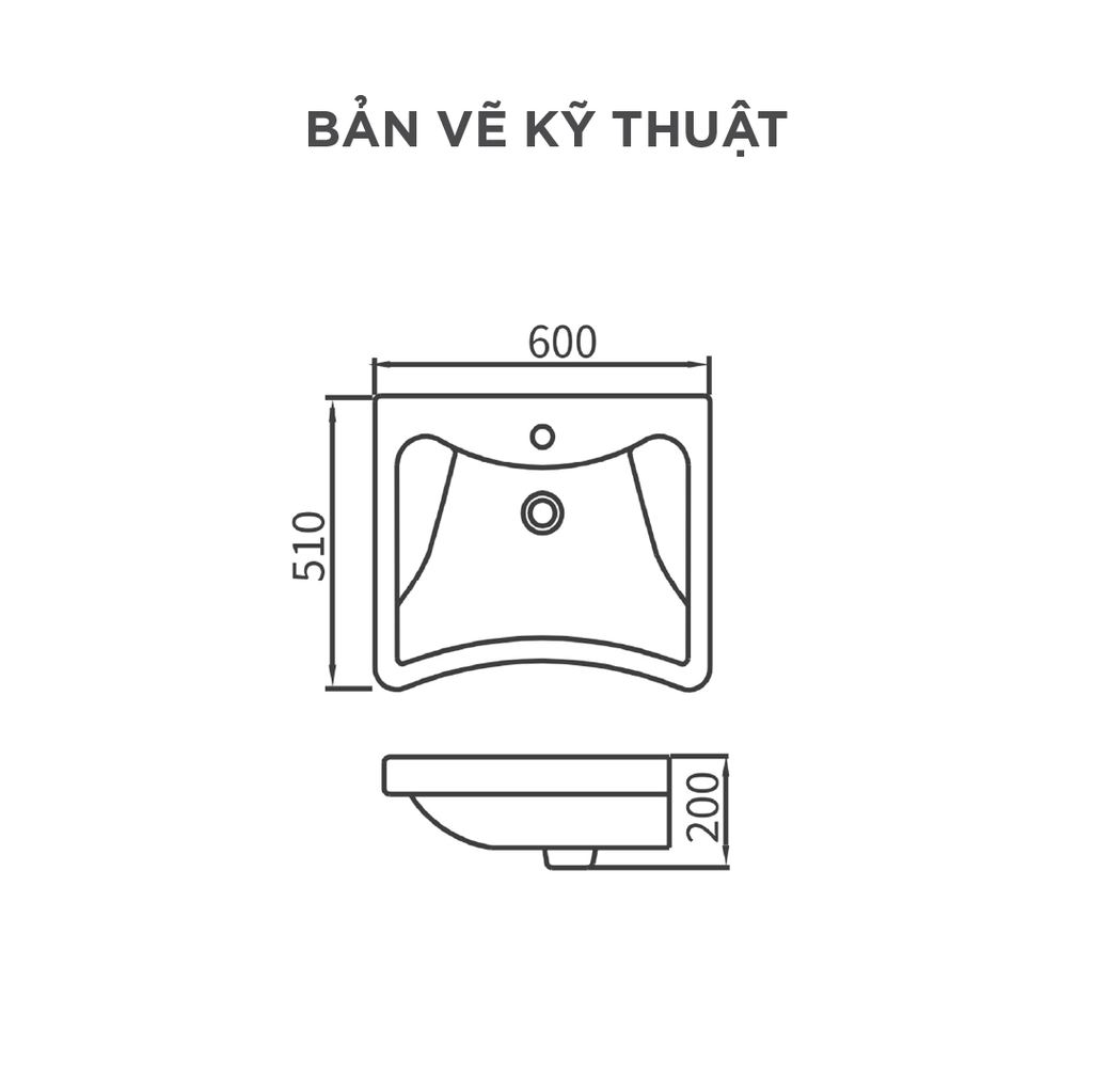 Chậu rửa lavabo treo tường Arrow AP336