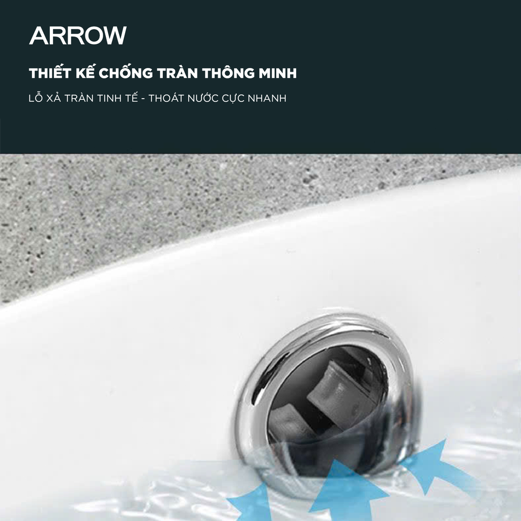 Chậu rửa lavabo âm bàn Arrow AP4035