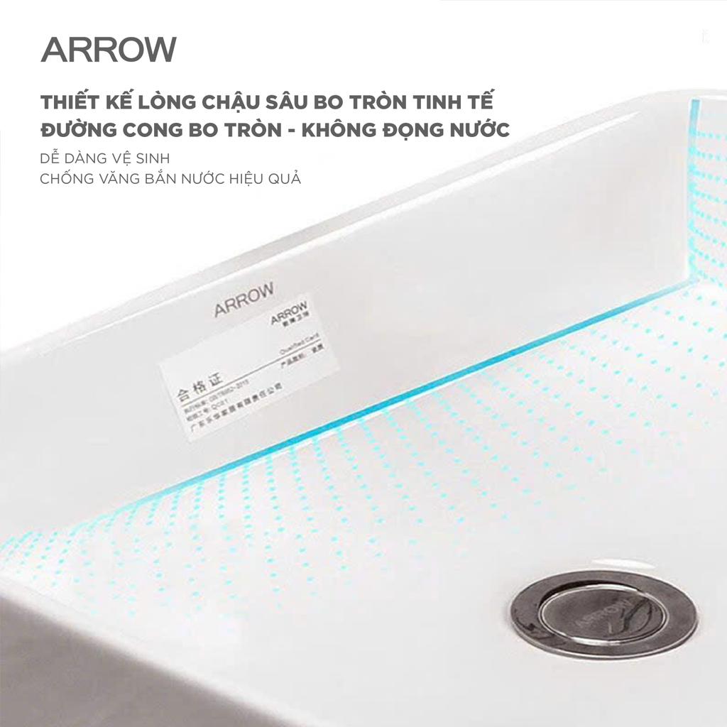 Chậu rửa lavabo âm bàn Arrow AP4035