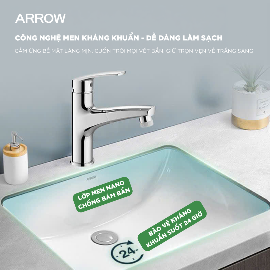 Chậu rửa lavabo âm bàn Arrow AP4035