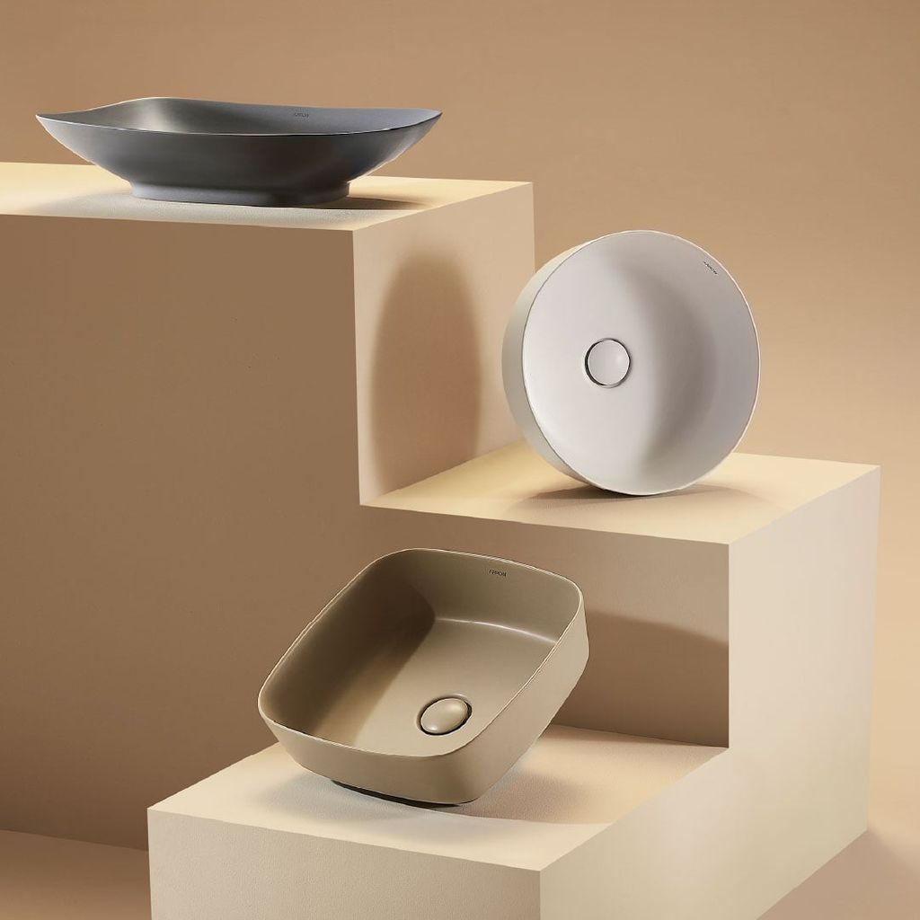 Chậu rửa lavabo đặt bàn Arrow AP41024B-SGY