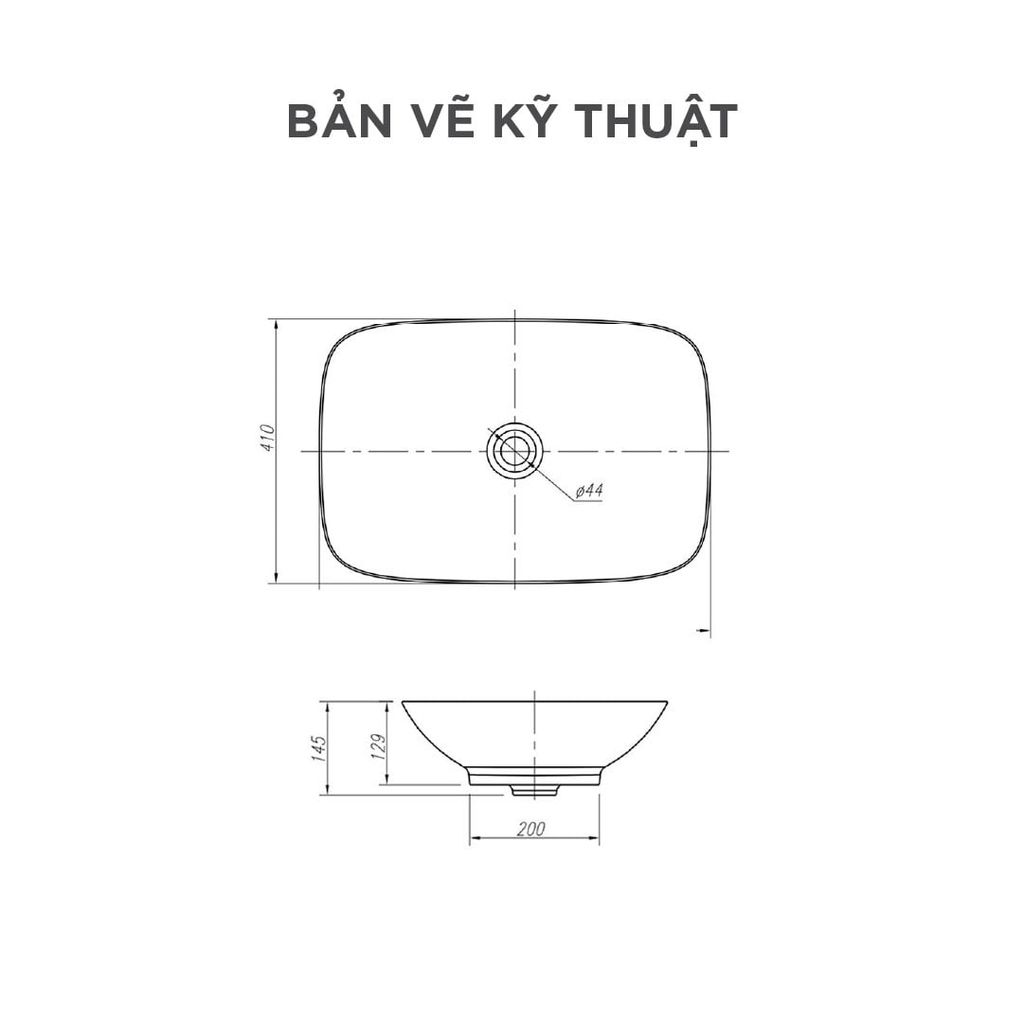 Chậu rửa lavabo đặt bàn Arrow AP41026D