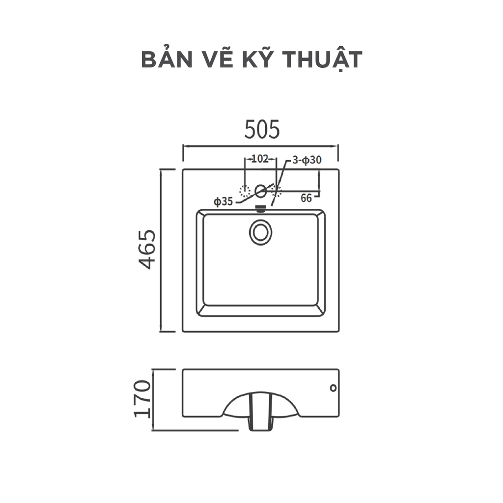 Chậu rửa lavabo đặt bàn Arrow AP474