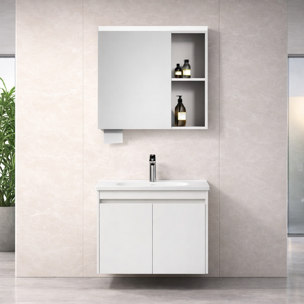Bộ Tủ Lavabo Arrow APGMD8G31009F-LY/AP31009F và Tủ Gương Arrow AMYJD8G31009F-LY