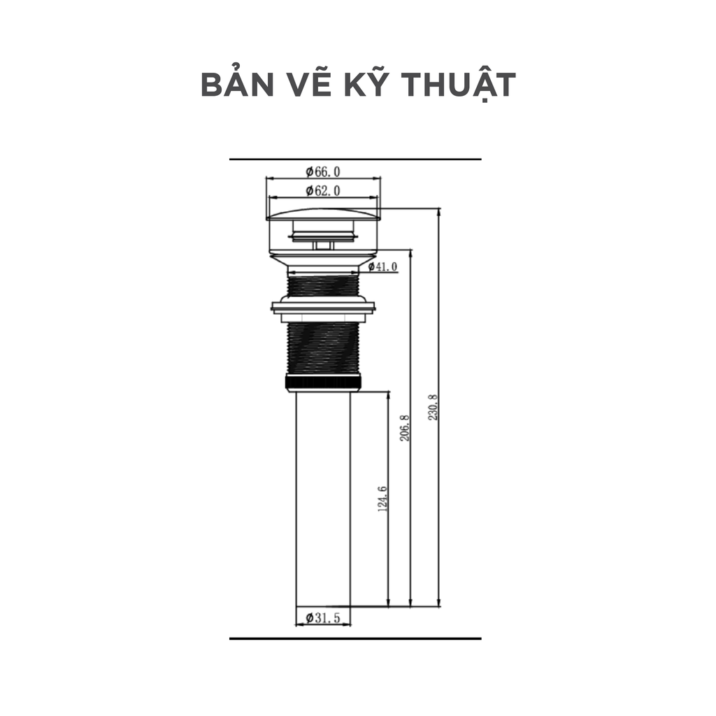 Xả nhấn Lavabo Arrow AQS032T