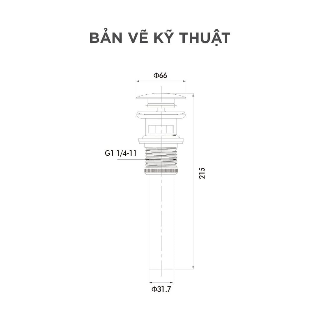 Xả nhấn Lavabo Arrow AQS036J