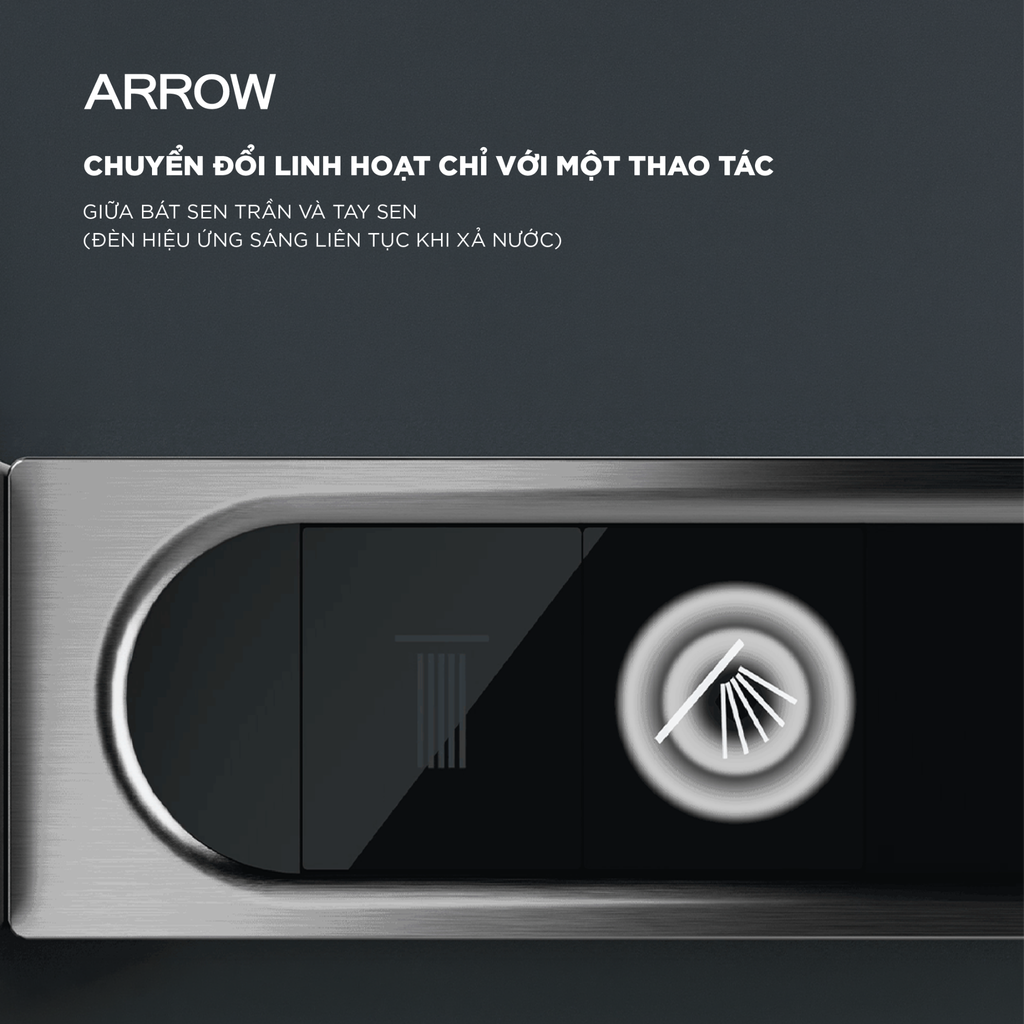 Vòi sen âm tường nóng lạnh Arrow ARQ12H870KGG