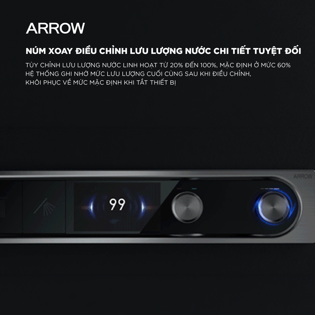 Vòi sen âm tường nóng lạnh Arrow ARQ12H870KGG