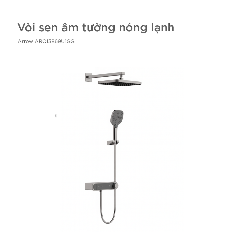 Vòi sen âm tường nóng lạnh Arrow ARQ13869U1GG