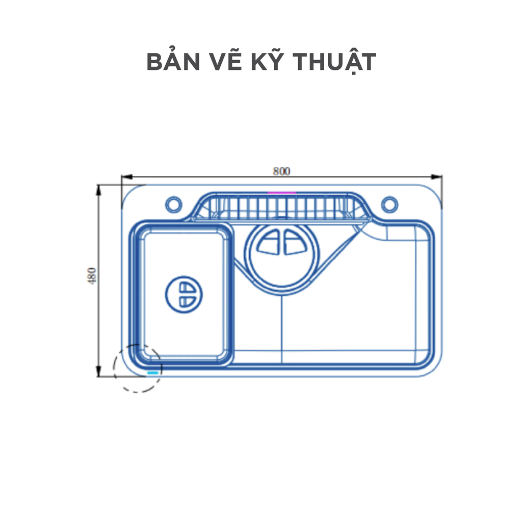 Chậu rửa chén Arrow ASC31B8006YNC