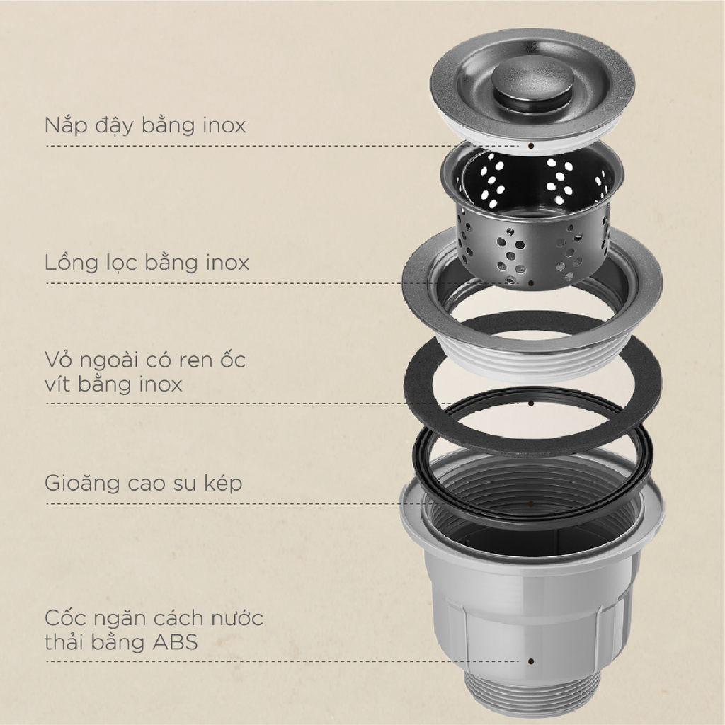Chậu rửa chén Arrow ASC31B8006YNC