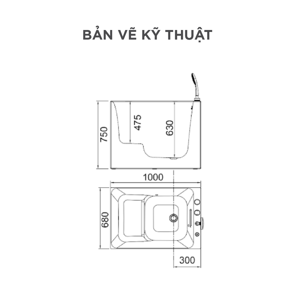 Bồn tắm massage Arrow AWH1077SQZU1