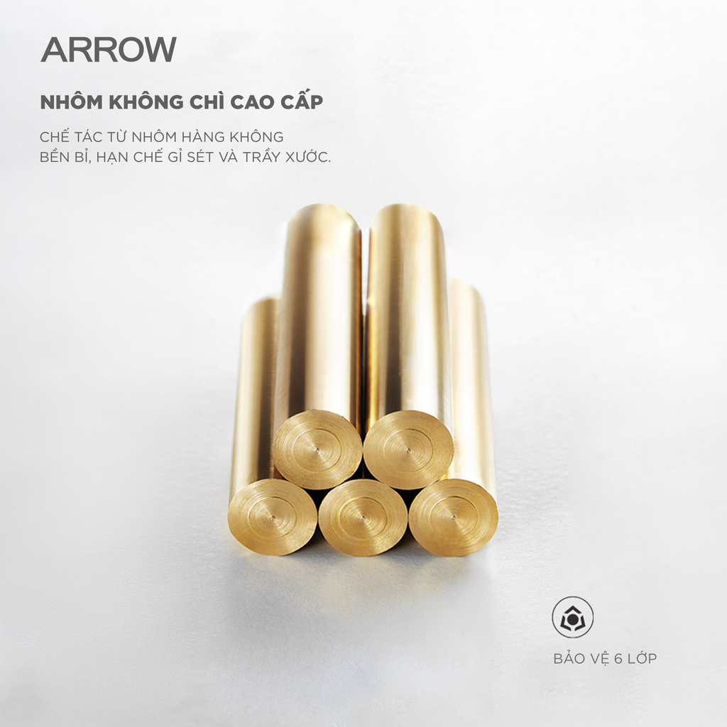 Bộ phụ kiện phòng tắm Arrow AGJ874TZ-GGA