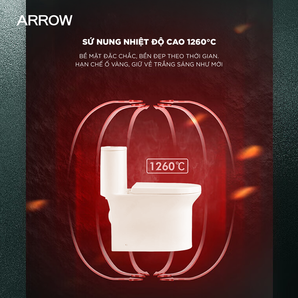 Bồn cầu một khối Arrow AB1802M/AB1118-A