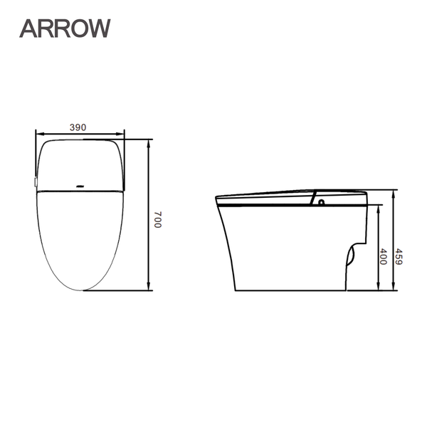 Bồn cầu thông minh Arrow AB1033-SM