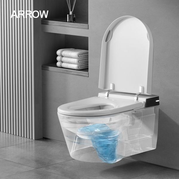 Bồn cầu thông minh treo tường Arrow AKH1051H/AKB1051