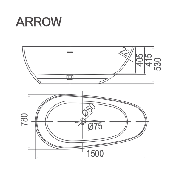 Bồn tắm cao cấp Arrow A1779TQ