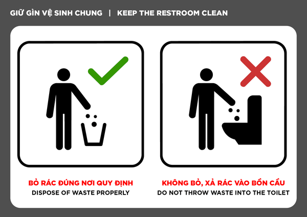 Những Câu Nhắc Nhở Trong Nhà Vệ Sinh Tinh Tế - Arrow Việt Nam