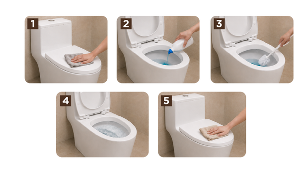 Cách Tẩy Bồn Cầu Bị Đen Hiệu Quả & Giải Pháp Chống Ố Vàng