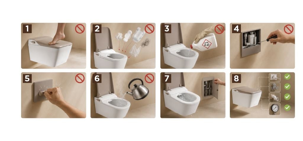 Hướng Dẫn Sử Dụng Bồn Cầu Treo Tường