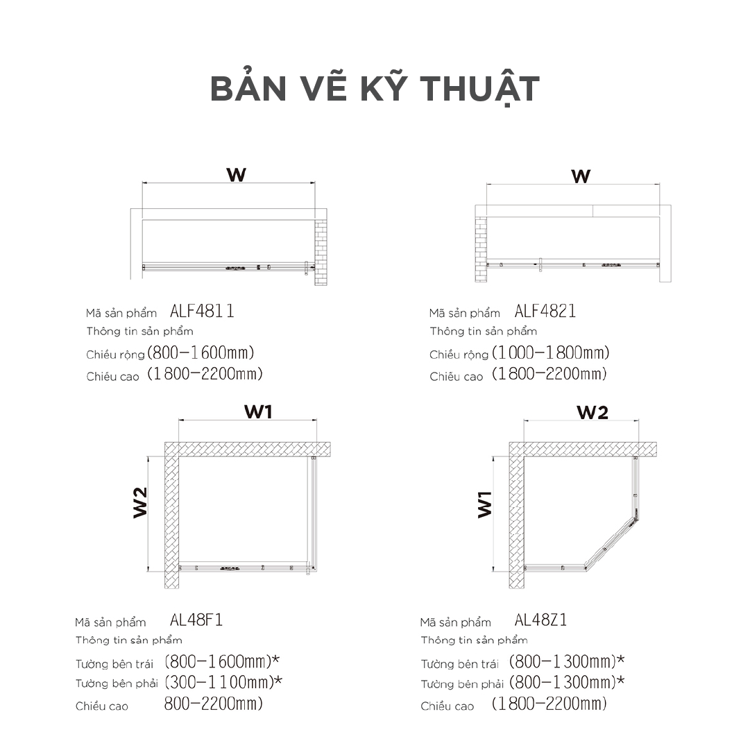 Buồng tắm kính Arrow AL48F1