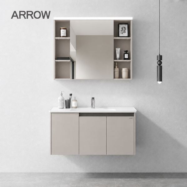 Bộ Tủ Lavabo Arrow ADGMD10G31008H-CY/AP31008H và Tủ Gương Arrow AMJD10G31008H-CY