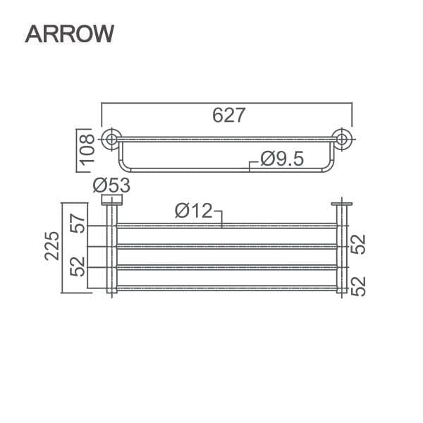 Giá treo khăn Arrow AG52093MB