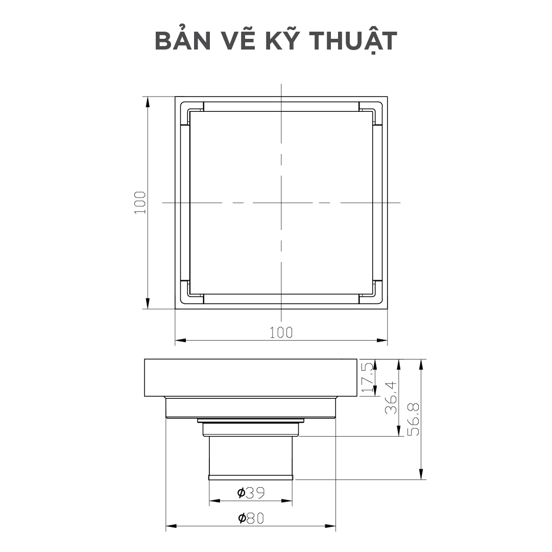 Phễu thoát sàn Arrow AG5118MB
