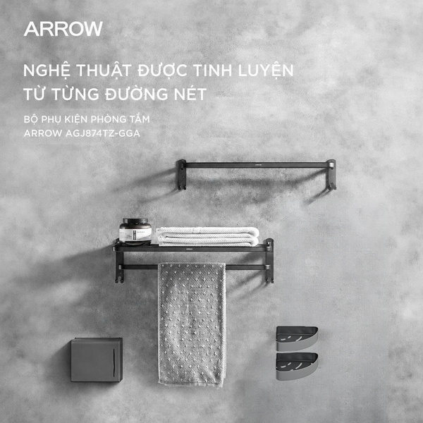 Thiết Bị Vệ Sinh Màu Đen Arrow