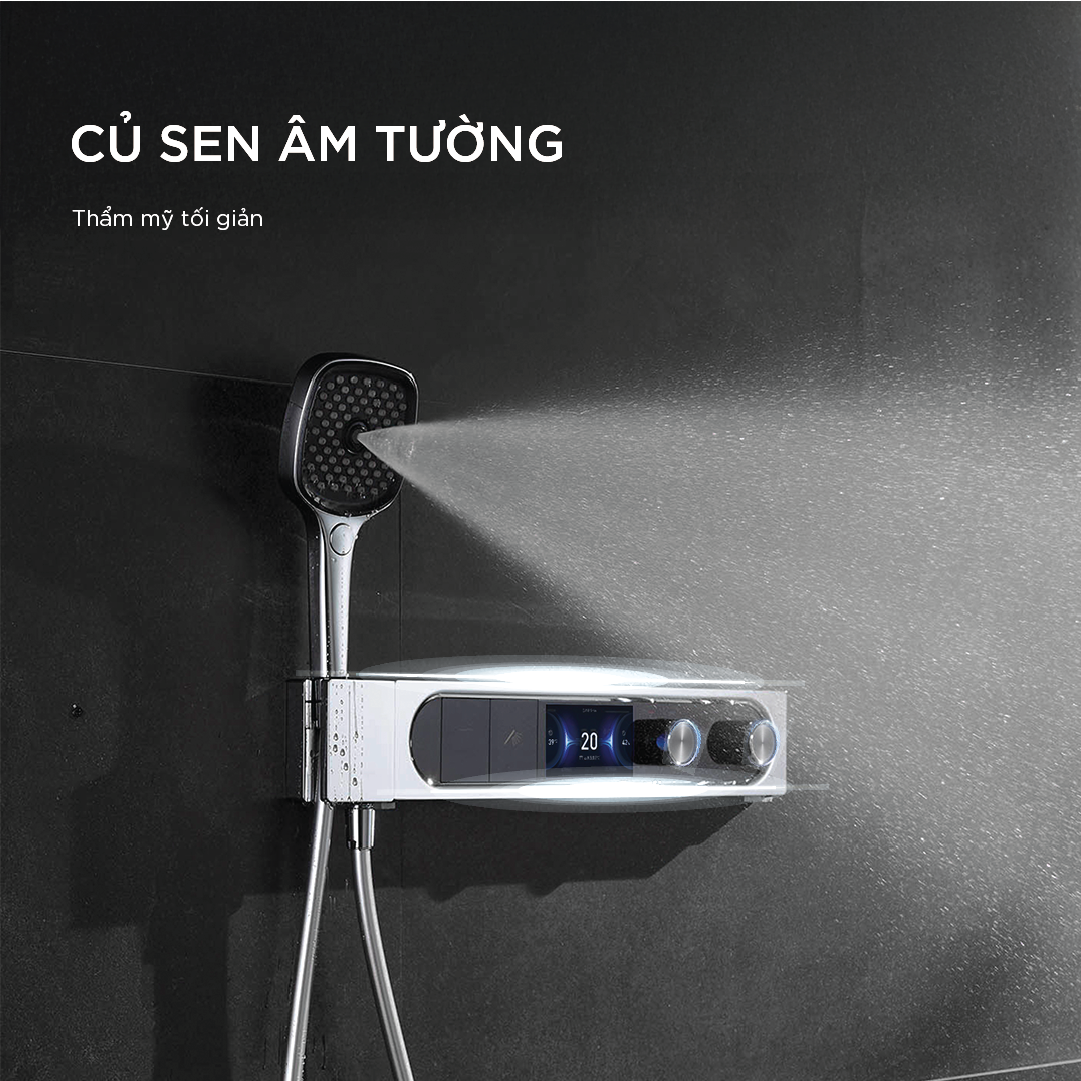 Vòi sen âm tường nóng lạnh Arrow ARQ12H870KGG
