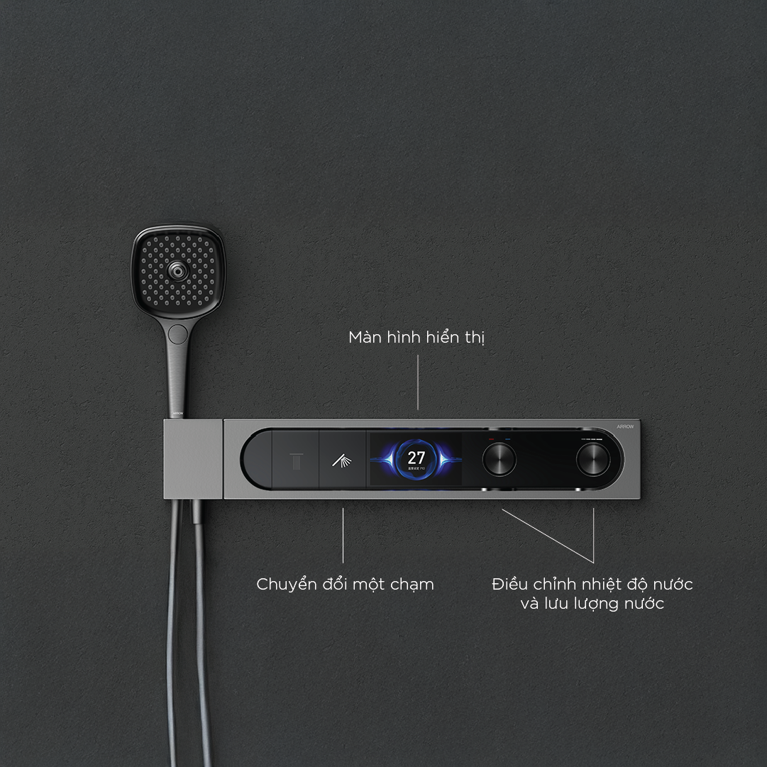 Vòi sen âm tường nóng lạnh Arrow ARQ12H870KGG
