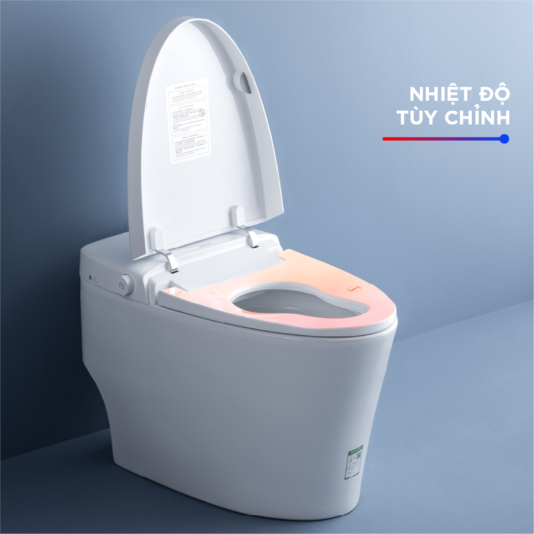 Tuỳ chỉnh nhiệt độ bệ ngồi bồn cầu thông minh Arrow AB1030-AM