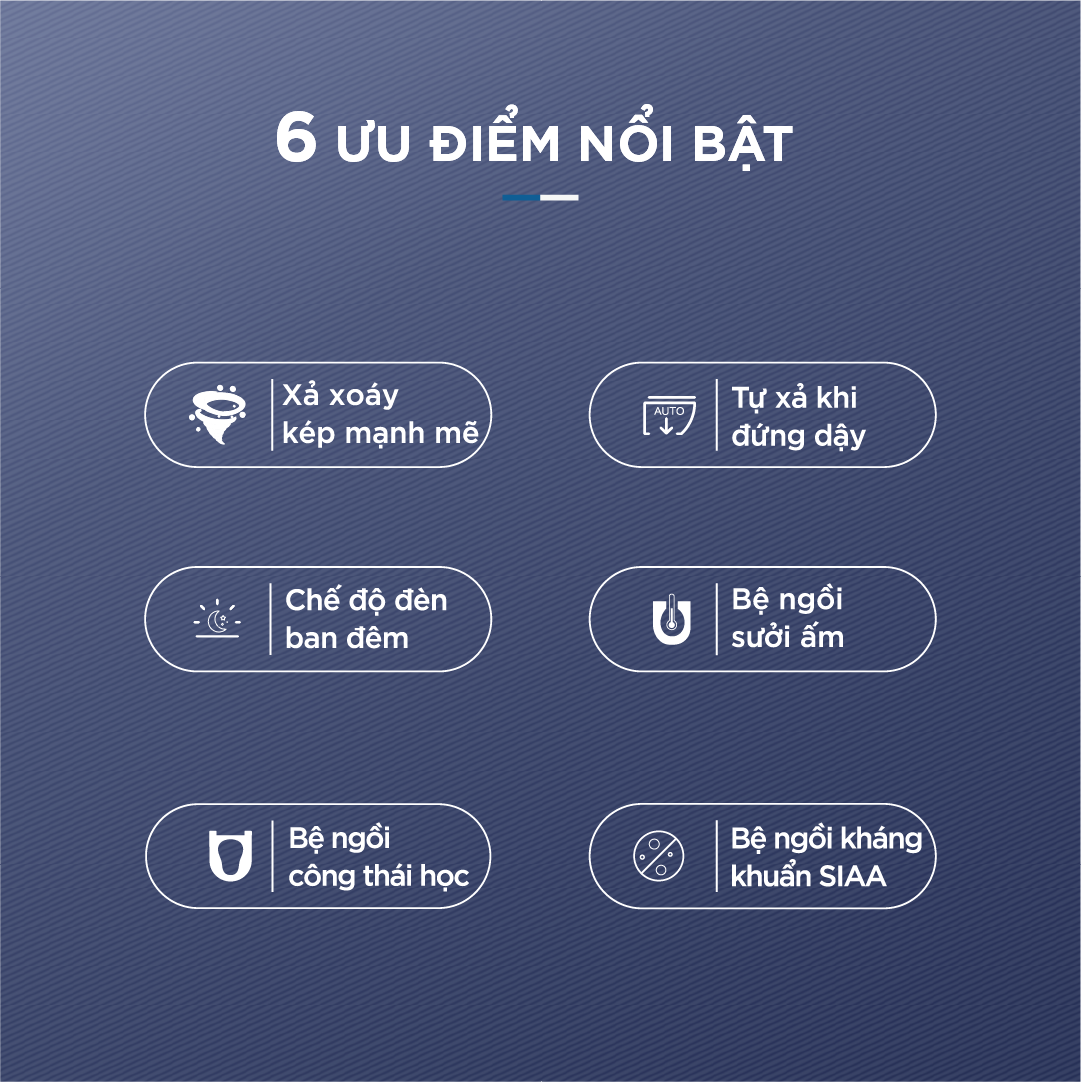 Ưu điểm nổi bật bồn cầu thông minh Arrow AB1030-AM