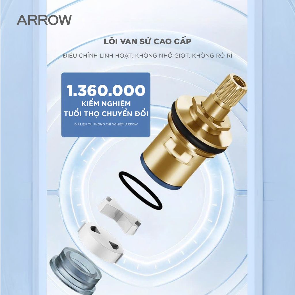 Vòi Hồ Lạnh Gắn Tường Arrow AD4603CP