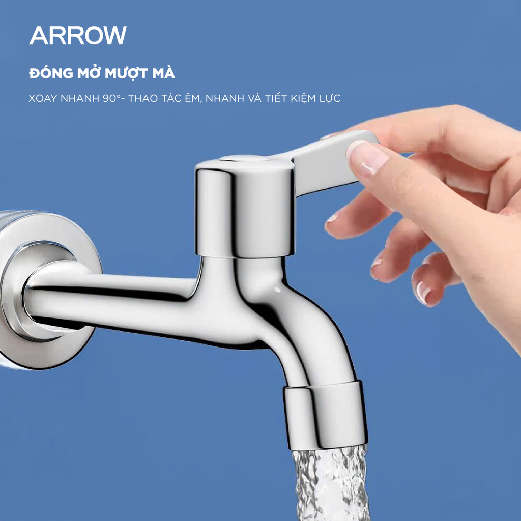 Vòi Hồ Lạnh Gắn Tường Arrow AD4603CP