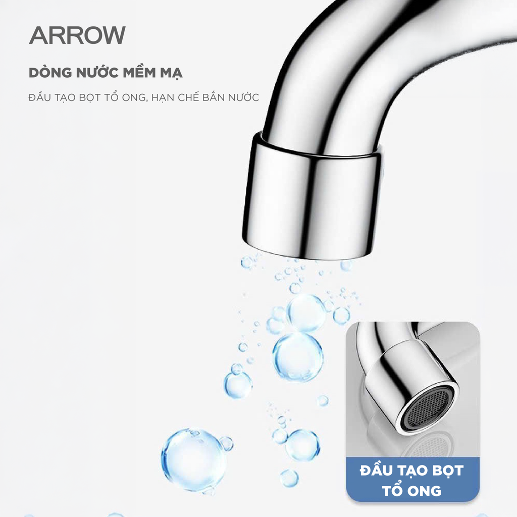 Vòi Hồ Lạnh Gắn Tường Arrow AD4603CP